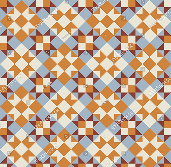 Quilt Sewing Seamless Pattern Design