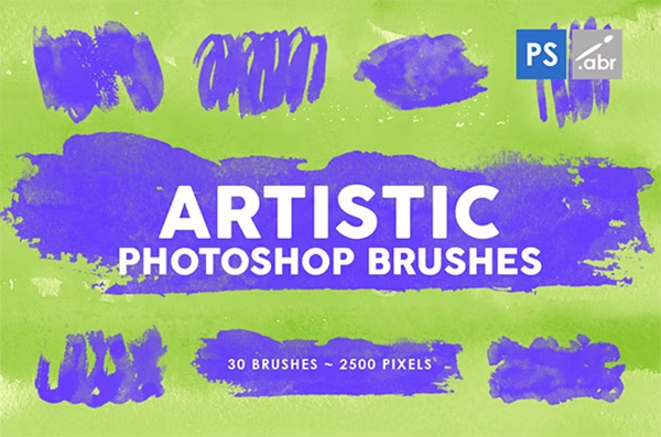 Artistic Photoshop Stamp Brushes Template