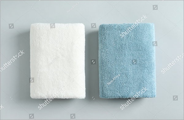 Fresh Fluffy Folded Towels Vector Mockup