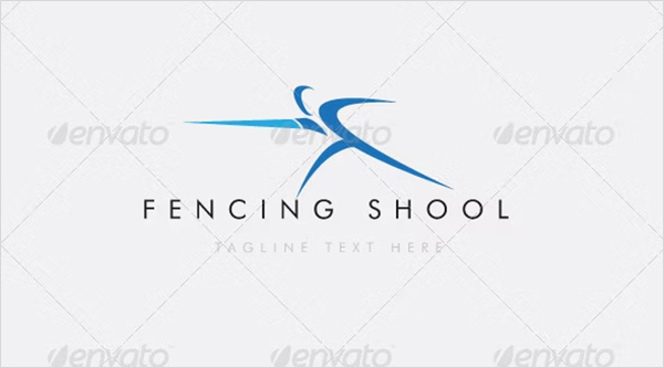 Fencing School Logo Template