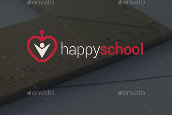 Happy School Logo Template