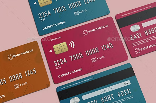 Credit Cards Mockup Template