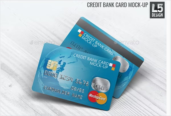 Credit Bank Card PSD Mock-Up