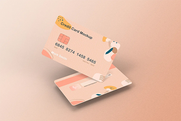 Extended Commercial Credit Card PSD Mockup