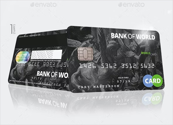 Bank Credit Card CashCard Mock-Up
