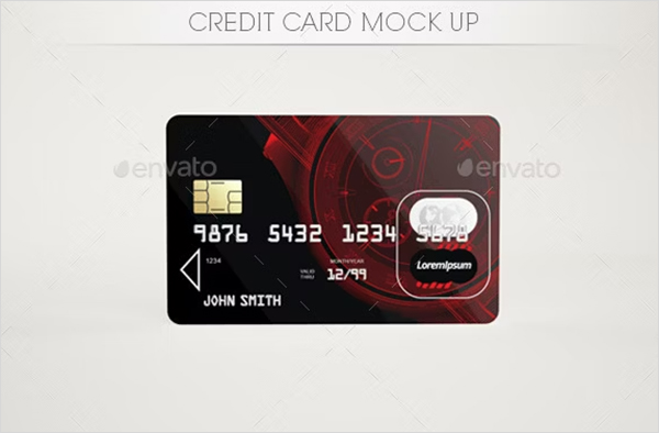 Credit Card PSD Design Mockup
