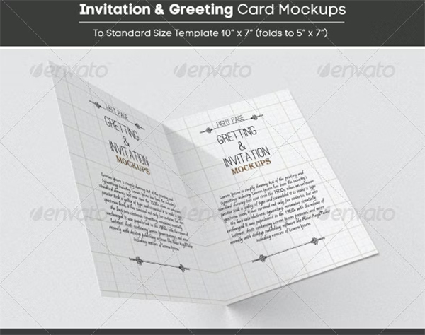 Invitation & Greeting Card PSD Mockups