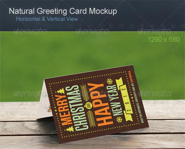 Natural Greeting Card Mockup