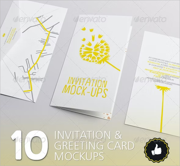 10 Invitation & Greeting Card Mockups