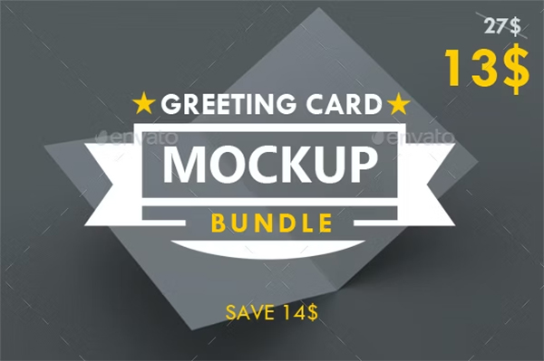 Greeting Card Mockup Bundle
