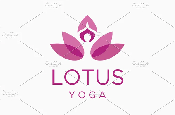Lotus Yoga Logo Template