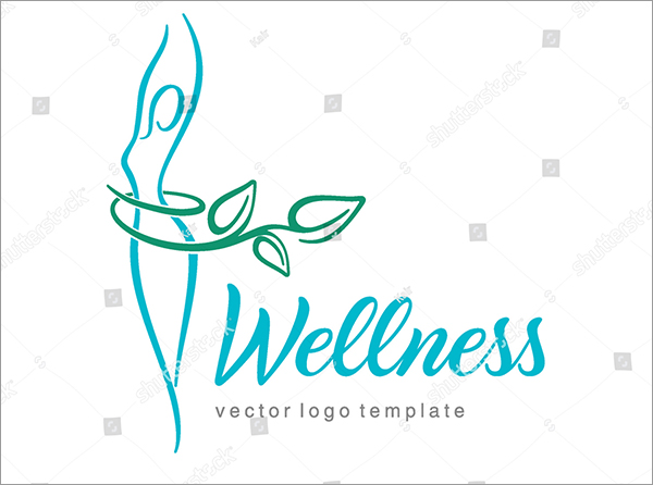 Women Health Vector Yoga Logo Template