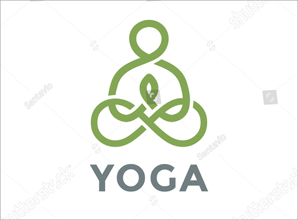 Yoga Logo Abstract Design