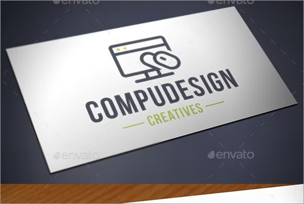 Computer Design Logo Template