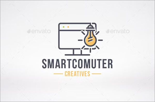 Computer Idea Logo Template