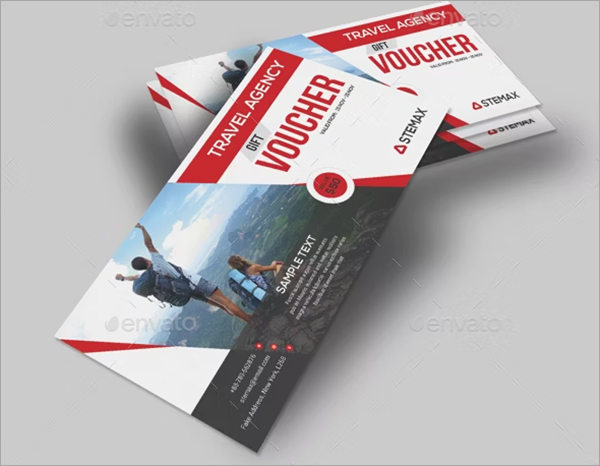 Travel Agency Gift Voucher Photoshop Design
