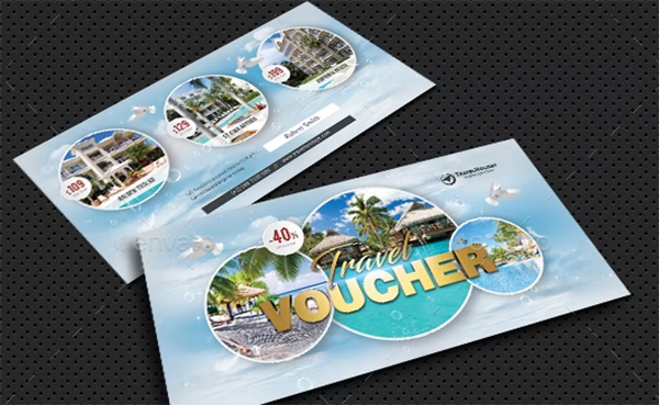 Travel Tour Gift Voucher Entertainment Template