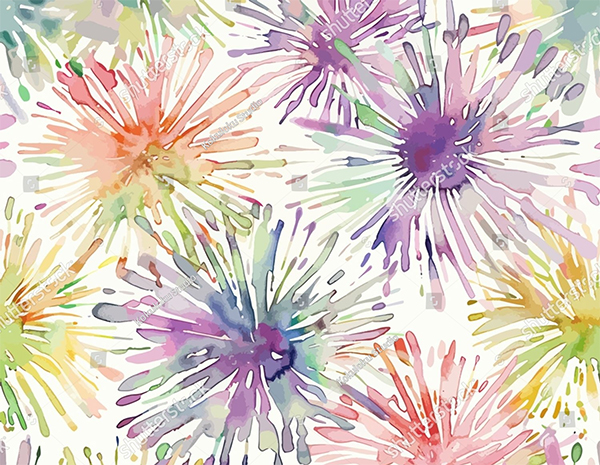 Abstract Flower Blooming Vector Designs