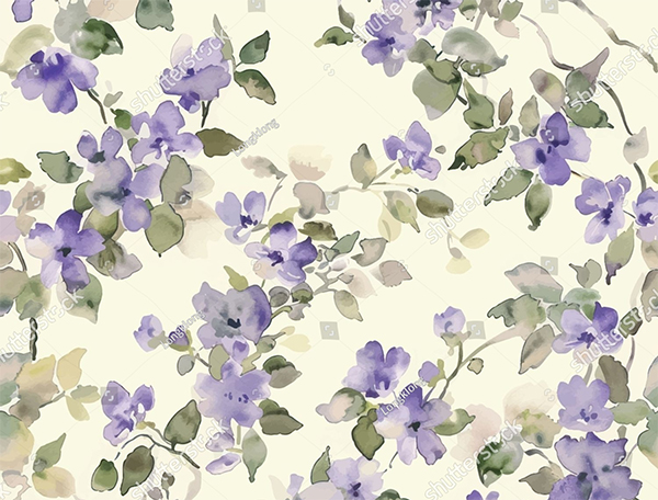 Watercolor Seamless Vector Pattern Template