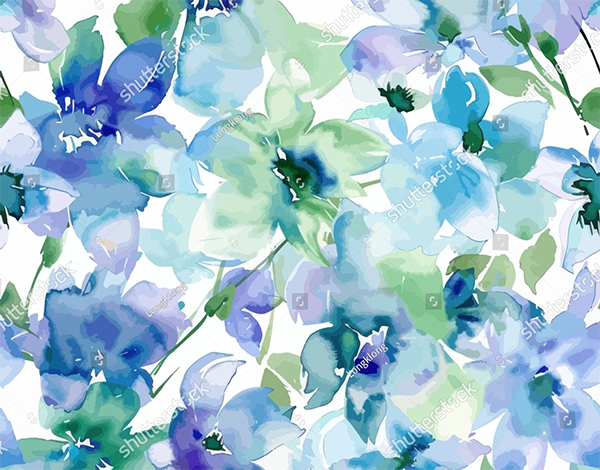 Watercolor Seamless Vector Design Pattern