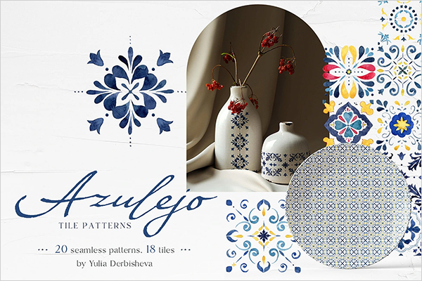 Azulejo Morocco Tile Patterns Template