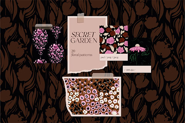 Secret Garden Floral Patterns Design