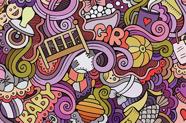 Baby Doodles Seamless Patterns Design