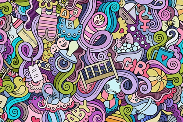 Baby Doodles Seamless Patterns Template