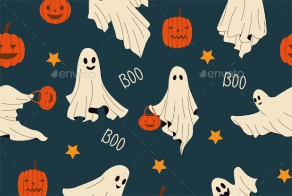 Baby Ghost Pattern Template