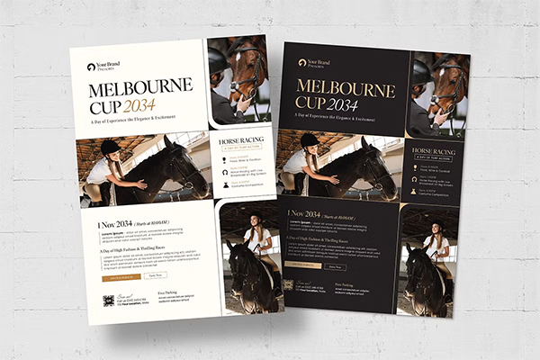 Horse Racing Event Flyer Template