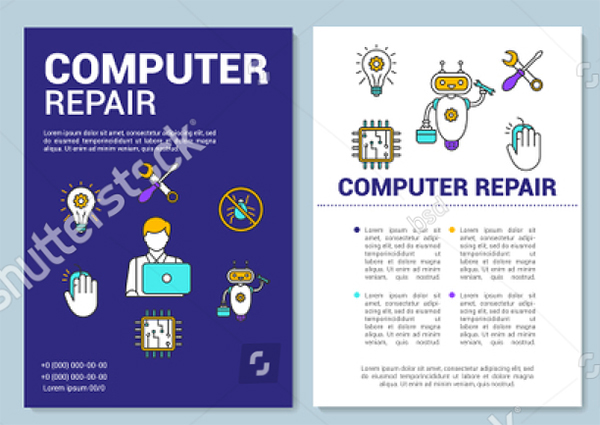 Laptop & Computer Repair Brochure Template
