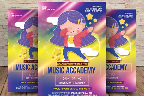 Music Academy Flyer & Poster Template