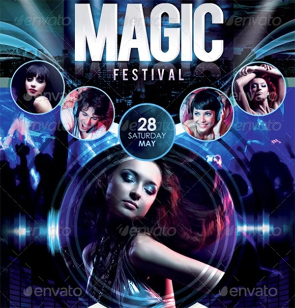 Magic Festival Flyer Template