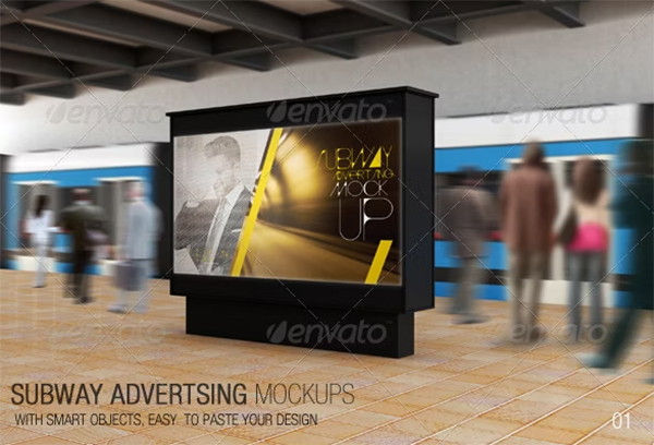Subway Advertising Mockups