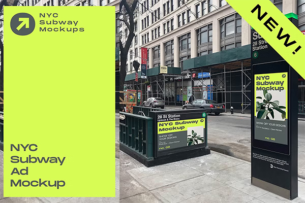 NYC Subway Billboard Mockups