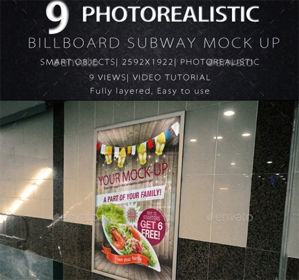 Billboard Subway Mock-Up