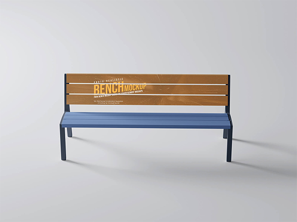 Free Park Bench Mockup PSD