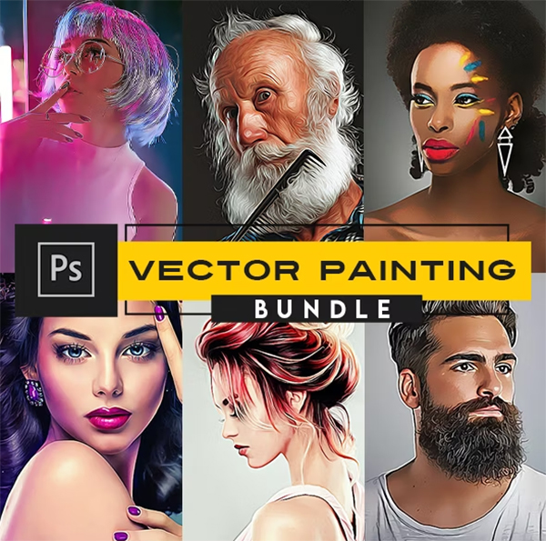 Vector Painting Photoshop Actions