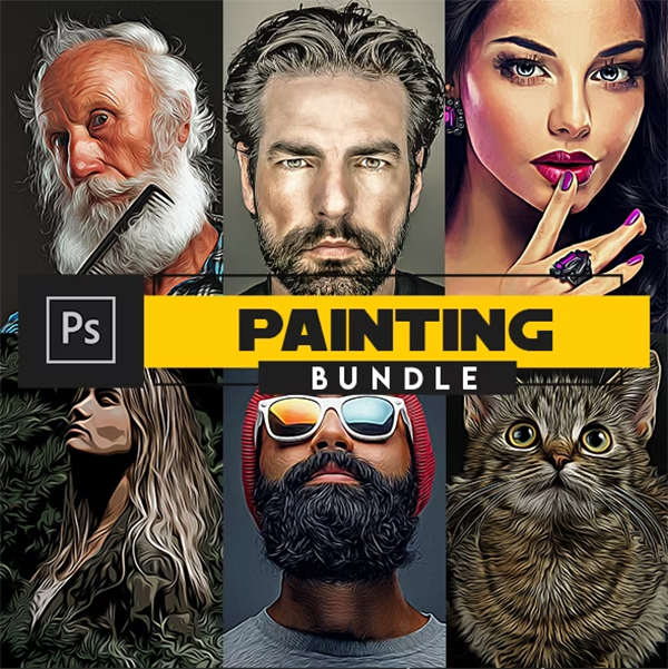 Photoshop Actions Painting Bundle 