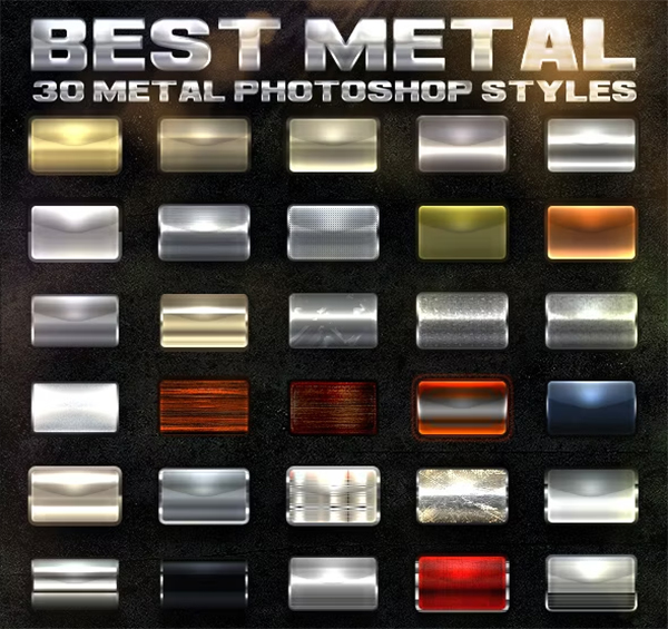 Metal Photoshop Styles Bundle