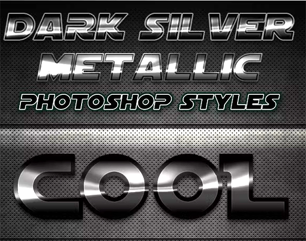 Dark Silver Metallic Photoshop Styles