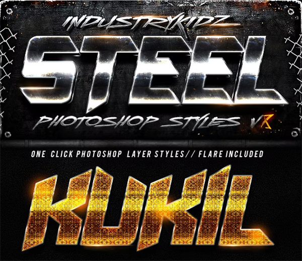 Metal Photoshop Layers Styles