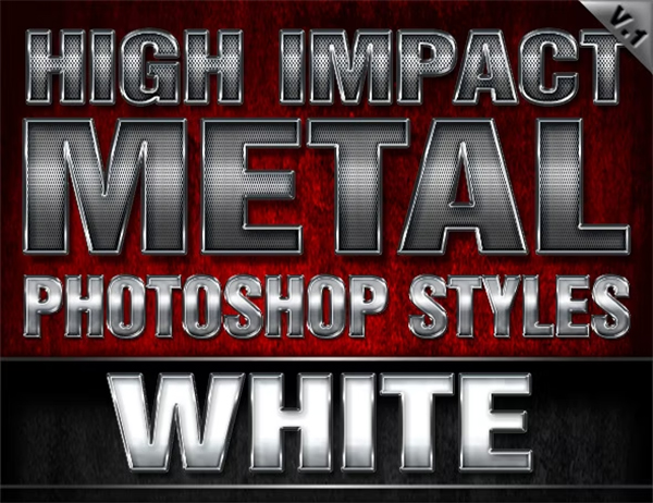 High Impact Metal Photoshop Styles