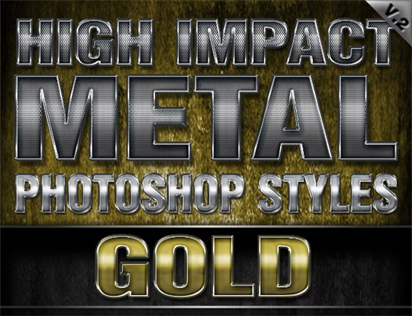 High Impact Metal Photoshop Style Template