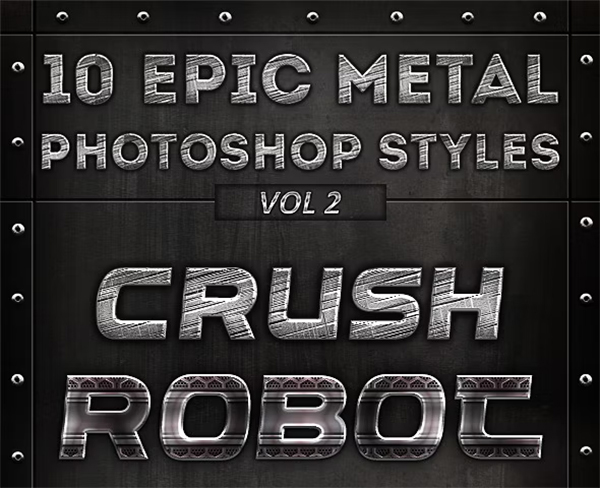 Epic Metal Photoshop Design Styles
