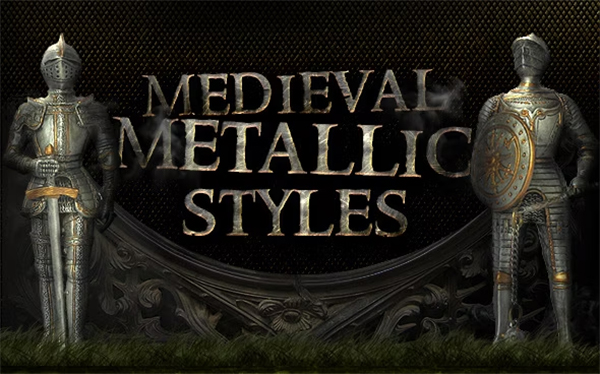 Metallic Medieval PSD Design Styles