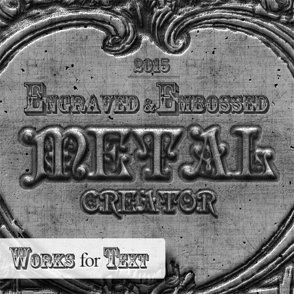 Engraved Metal Photoshop Creator