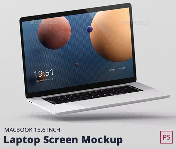 Laptop Screen Photoshop Mockup