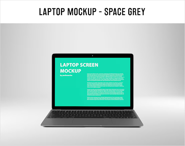 Free PSD Laptop Screen Mockup
