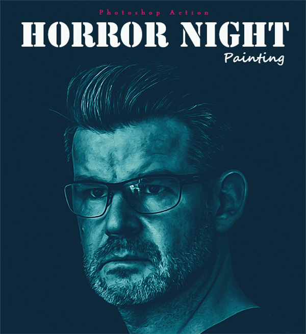 Horror Night Painting Photoshop Action Horror Night Painting Photoshop Action